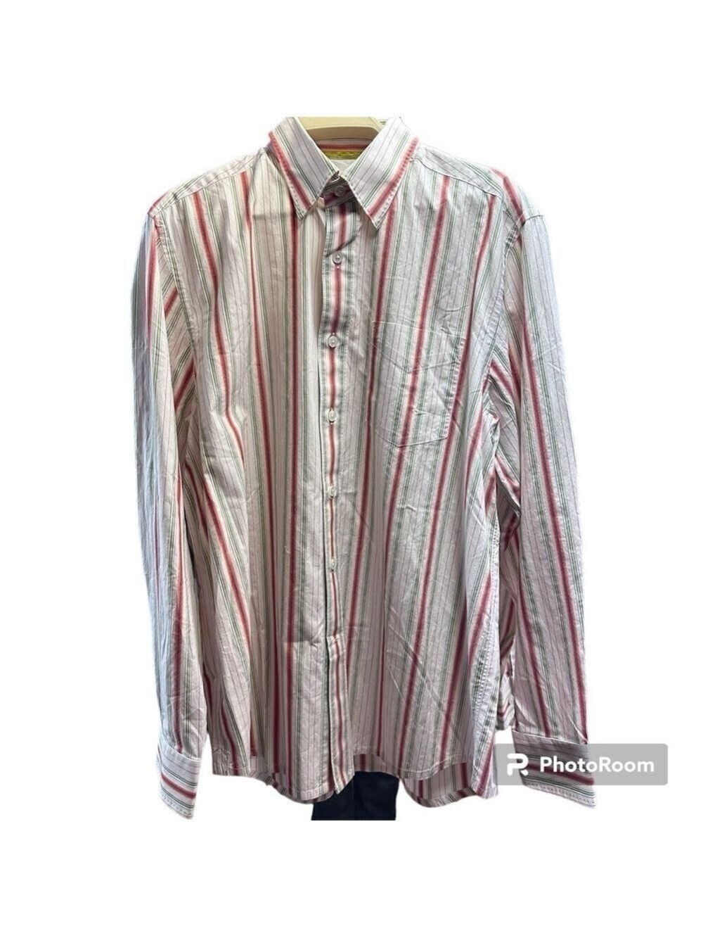 TOMMY BAHAMA ONE OF A KIND SAMPLE SHIRT LONG SLEEVED BUTTON DOWN STRIPED SZ L